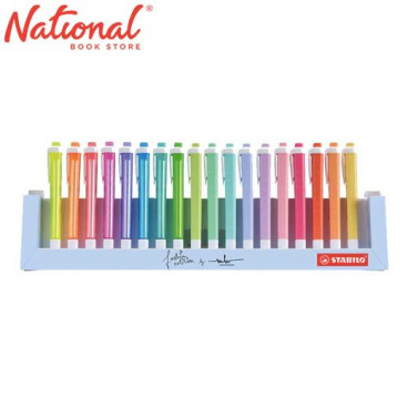 Stabilo Swing Cool Highlighters Set 18's 8 Fluorescent/10 Pastel 27518015 - School Supplies