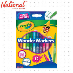 Crayola Wonder Markers 12 Colors 58-0084 Fine Line Washable - Arts & Crafts Supplies