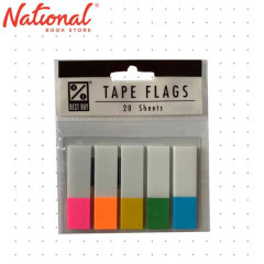 Best Buy Tape Flag Pet 2 .47"X1.77" 20'S X 5 Clear Index Tab Neon Trans